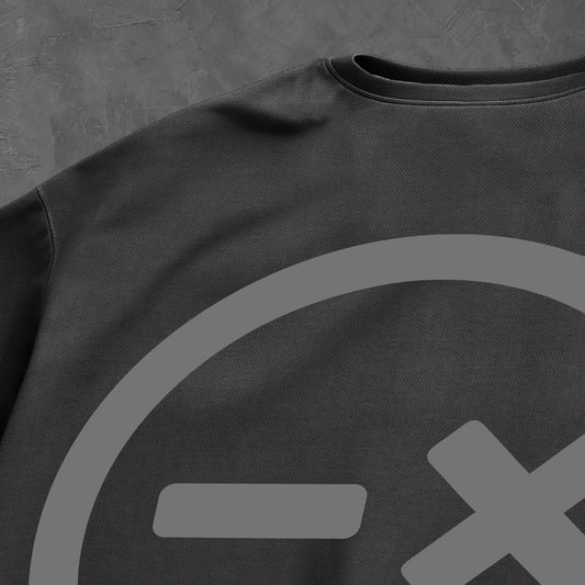 OVERSIZED TEE // BLACK ON BLACK