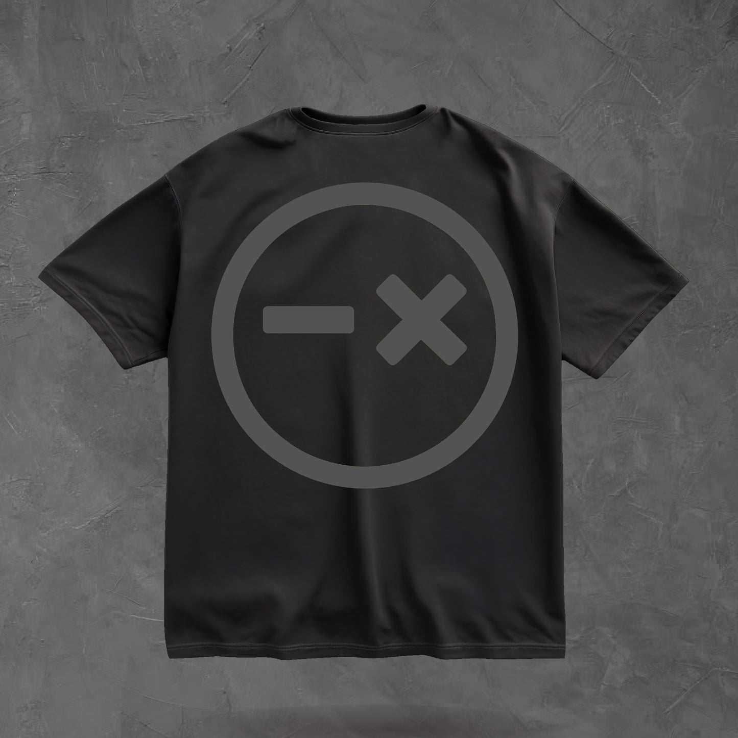 OVERSIZED TEE // BLACK ON BLACK