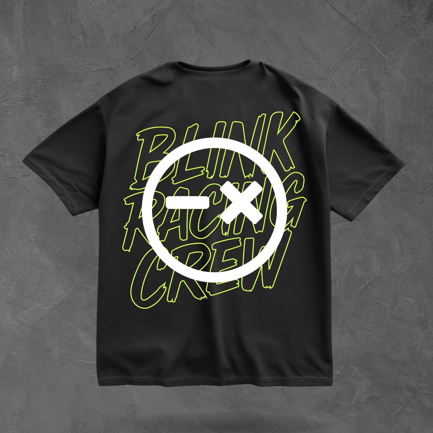 OVERSIZED TEE // SHIFT LIME GREEN PRINT
