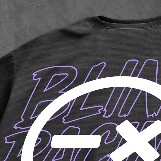 OVERSIZED TEE // SHIFT LILAC PRINT