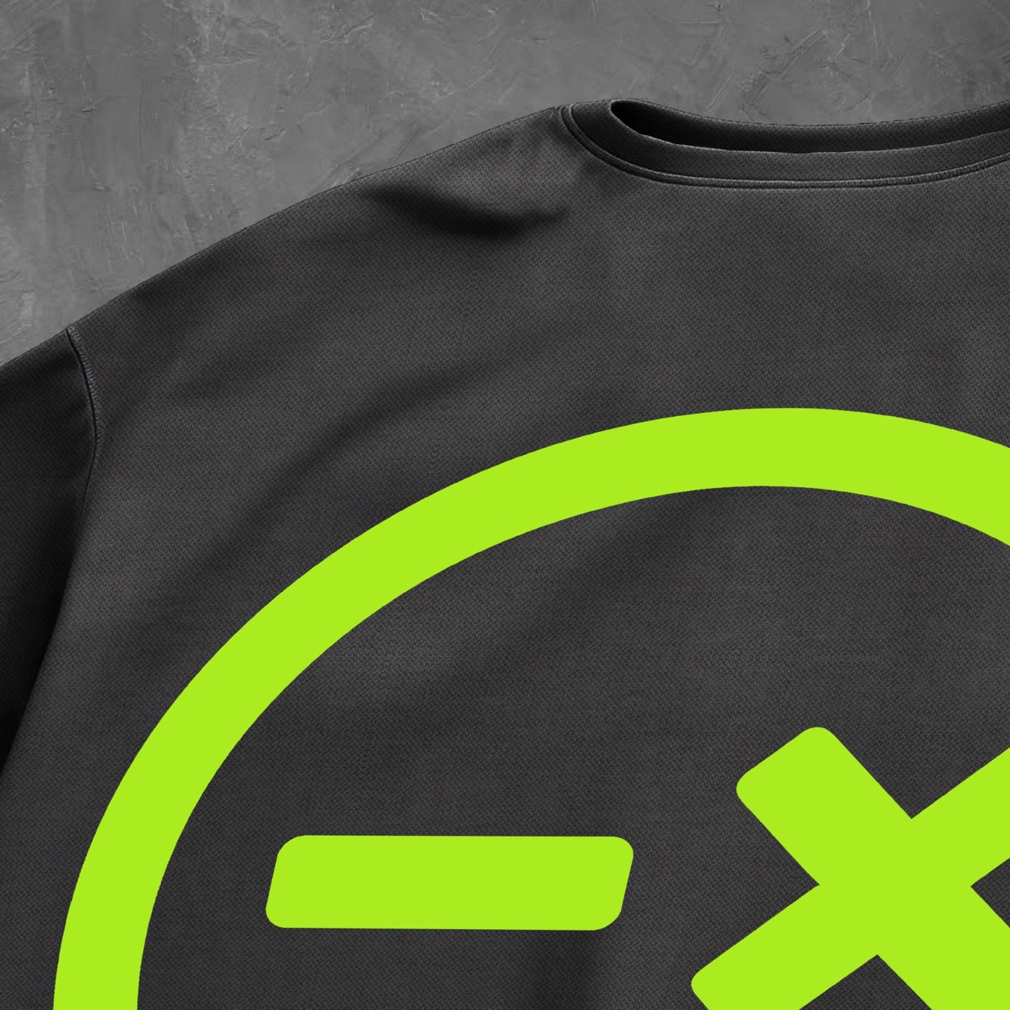 OVERSIZED TEE // LIME GREEN PRINT