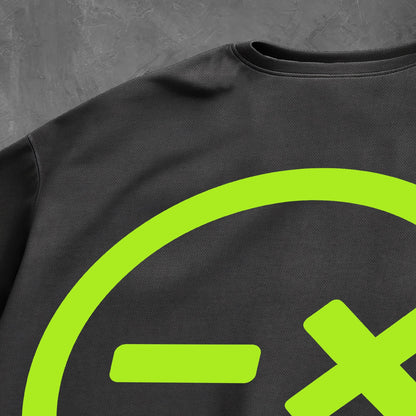 OVERSIZED TEE // LIME GREEN PRINT