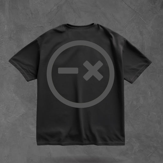 OVERSIZED TEE // BLACK ON BLACK