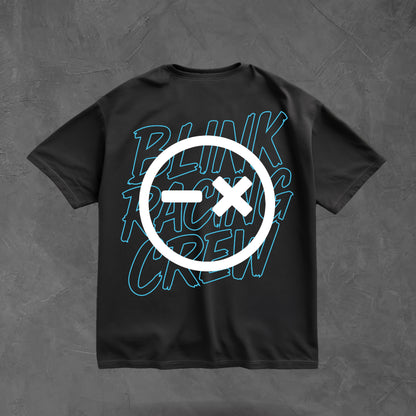 OVERSIZED TEE // SHIFT CYAN PRINT