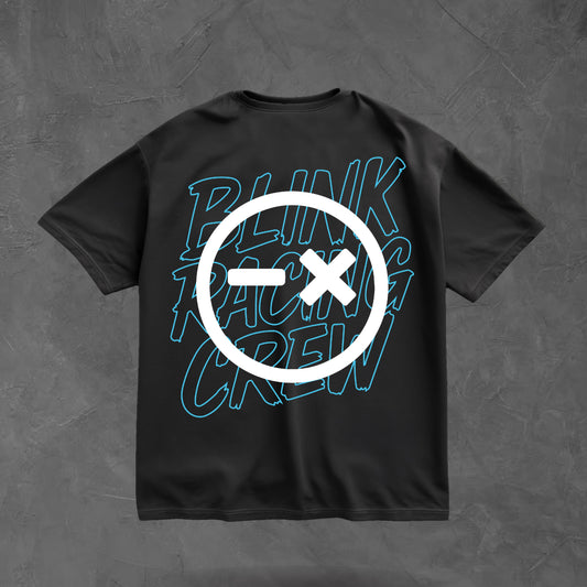 OVERSIZED TEE // SHIFT CYAN PRINT