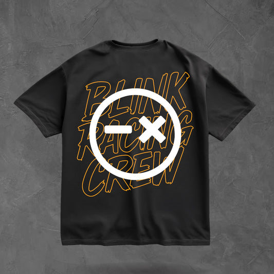 OVERSIZED TEE // SHIFT ORANGE PRINT